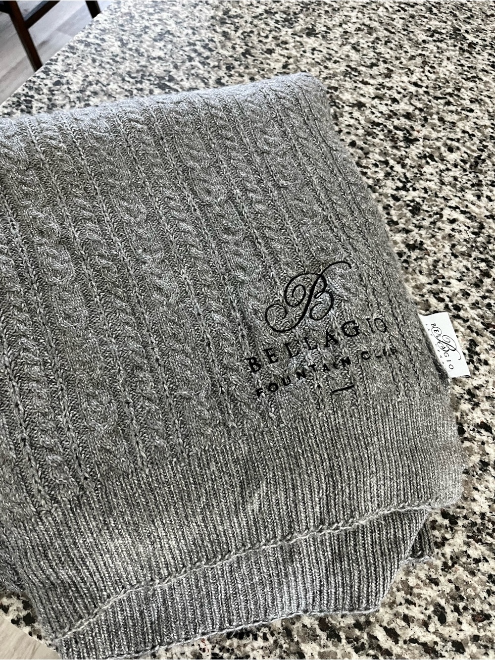 BELLAGIO Gray Throw